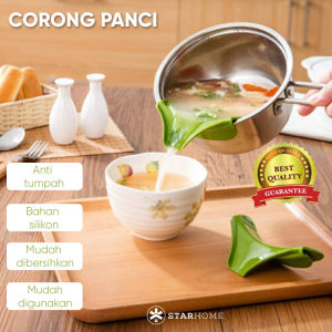Corong Panci Anti Tumpah Corong Kuali Corong Silikon Panci Wajan Penggorengan Anti Panas