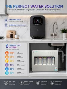 L9 Wall Mount Hot and Ambient Water Dispenser (Tankless) / Water Filtration System / Purify Machine / Pantry / Office