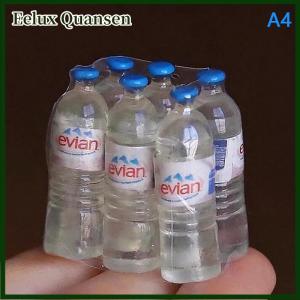 Eelux Nhựa 1:12 mini mô phỏng chai nước khoáng Mô hình nhà búp bê thu nhỏ trẻ em Đồ chơi Quà Tặng phụ kiện trang trí nhà