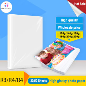 3R 4R 5R Glossy Photo Paper for Inkjet Printer Paper Print Glossy Inkjet Photo Paper  3R 4R 5R  for Hp printer Conan printer
