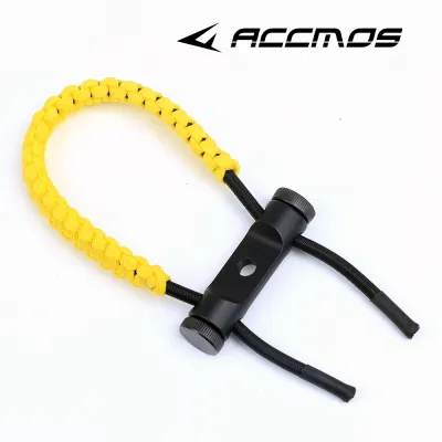 ACCMOSTop Quality Archery Bow Compound Bow Adjustable Braided Parachute Cord Bow Wrist Sling Bow Sling Strap