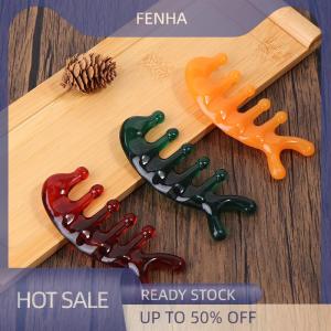 FENHA Five Teeth Meridian Massage Comb Plastic Big Teeth Head Acupoint Therapy Artifact Claws Decompression Portable Scalp Comb