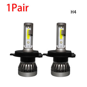 SEAMETAL 2Pcs หลอดไฟหน้ารถยนต์ H1 H4 H7 H11 9005 9006 แสงสีขาว COBชิป ไฟหน้ารถยนต์ 6000K