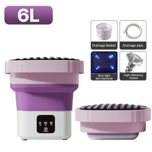 Op lighting 6L/8L/10/15L Washing Machine Mini Portable Automatic Integrated washing and leaching underwear special sterilization baby children type out travel essential tools Intelligent household appliance