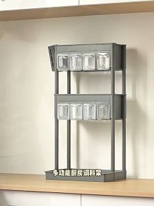 Multifunction Kitchen Organizer Spice Rack Utensil Holder Countertop Cooking Supplies Space Saving