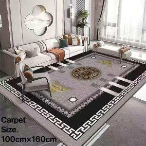 fashion shop size 100cmx160cm Evora Crystal Velvet Carpet 3D Floor Mat Carpet Living Room Carpet For Bedroom Rug Non-slip Bottom