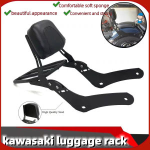 Kawasaki Motorcycle Luggage Rack Luggage Backres Detachable For Kawasaki Luggage Rack VN650 Black Easy to Install