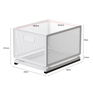 (JIJI SG) RAYN Pull-out Stackable Cabinet Rack - Storage Shelve / Shelf Organizer / Stackable Pull Out Rack