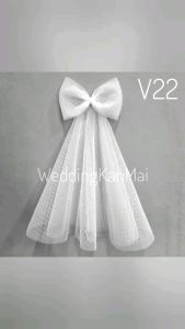 เวลเจ้าสาวสีขาว สไตล์มินิมอล 40cm รุ่นV22