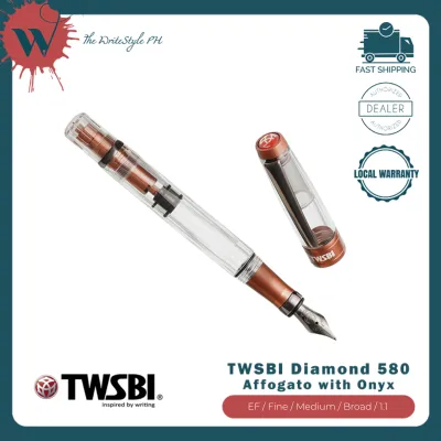 TWSBI Diamond 580ALR Fountain Pen Affogato with Onyx