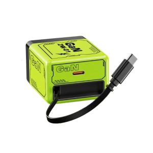 120W Double Port Fast Block Power Delivery Travel Design Temperature Control Retractable Wall Plug