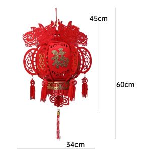 2025 năm mới đèn lồng CNY không vải dệt may mắn đèn lồng tự làm Cung điện đèn lồng treo pendantt ngoài trời và trong nhà đèn lồng đỏ trang trí Lễ Hội Mùa Xuân