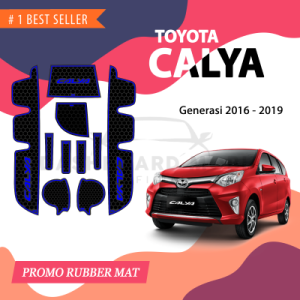 Aksesoris Interior Mobil Door Groove Mat/ Antislip Rubber Cup Mat/ Alas Slip Pad Toyota Calya 2016