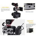 Comica CVM-AX1 DSLR Audio Adapter, Microphone Audio Mixer Adapter with Real-time Monitoring, Dual Channels 3.5mm Port Camera Mixer for Canon Nikon So-ny Panasonic DSLR Camera Camcorders. 