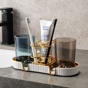 ที่วางแปรงสีฟันไฟฟ้า ไม่ต้องเจาะผนัง สวย หรูหรา วัสดุแข็งแรง ทนทาน