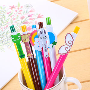 Combo 6 Bút bi siêu cute nhiều màu đẹp mẫu hình siêu cute - Ngòi 0.5mm - Combo bút viết mực xanh