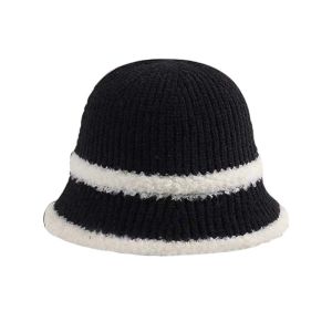 HUIHEYU Temperament Knitted Bucket Hat Breathable Hollow Out Woven Fisherman Hat Visor Cap Anti-UV Sun Protection Cap Outdoor