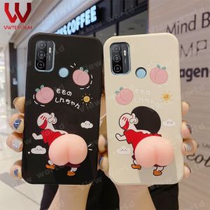 3D Squishy Pinch Soft Case For VIVO & Samsung: Crayon Shin-chan Corgi Design