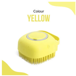 Silicone Pet Bath & Massage Brush – 2-in-1 Cleaning and Deshedding Brush with Liquid Dispenser for Cats & Dogs