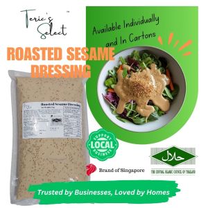 [SG Brand] Terics Select Halal Roasted Sesame Dressing 1kg Japanese Salad Creamy Sesame Sauce
