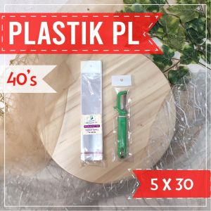 Plastik Display 5x30 cm Tebal 40s Mic Plastik Aksesoris Plastik Souvenir Gantung