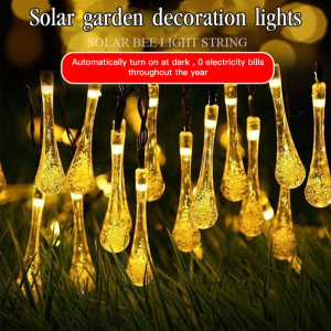 Outdoor waterproof colorful string lights modeling water drop string lights garden wedding