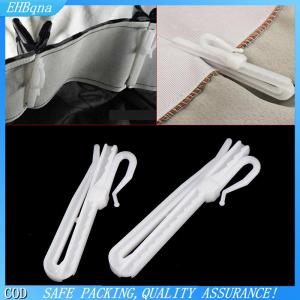 [COD] 10Pcs Curtain Hanging Hooks Ring Window White Plastic Curtain Hook For Home Office Curtain Accessories 7cm 8.5cm