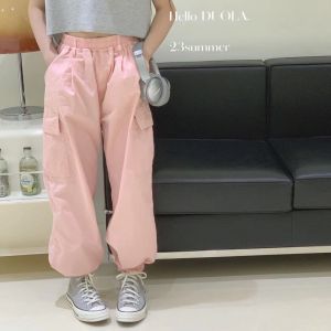 celana panjang cargo anak perempuan / kulot cargo anak 5-9tahun