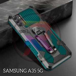 Casing Hp Untuk Samsung Galaxy A35 5G HardCase Kick Standing Armor Belt Clip Terbaru