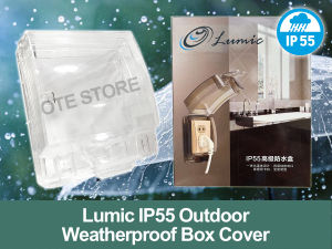 Lumic IP55 Outdoor Box Cover (Transparent) (COMPLETE WITH LOCK GAP)