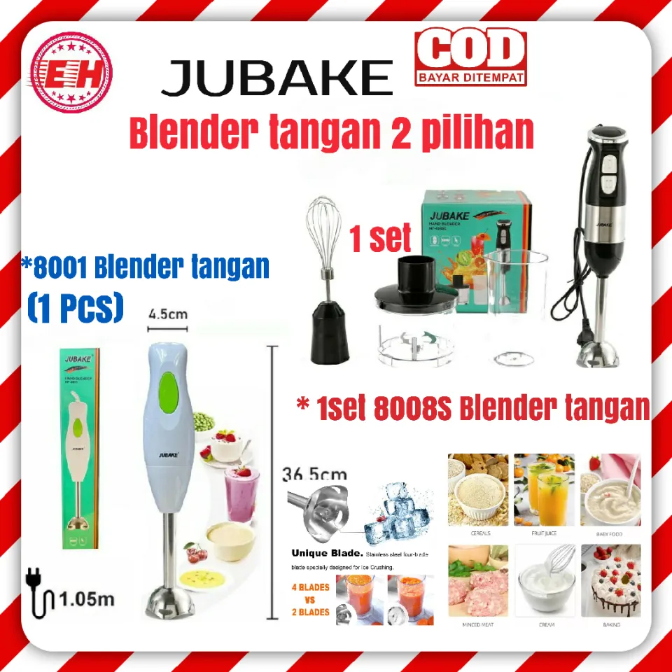 Hand Blender Set Multifungsi Jubake Blender Tangan Portable