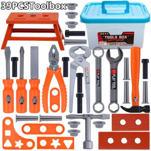 42PCS Children Toolbox Toy Boy Simulation Maintenance Electric Drill Platform Repair Baby Screw Assembly