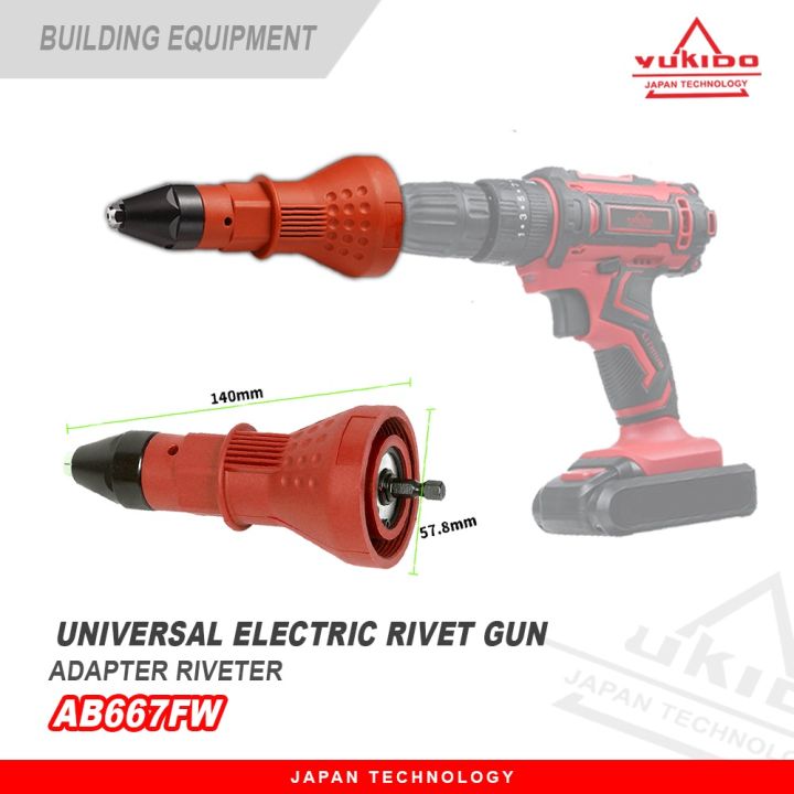 Alat Rivet Tang Rivet Ripet Sambung Konverter Bor Rivet Gun Adapter ...