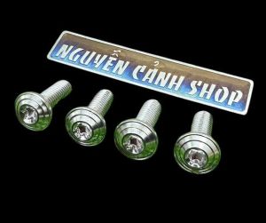 4 ốc đĩa inox 304 cho xe máy 8li x 25mm
