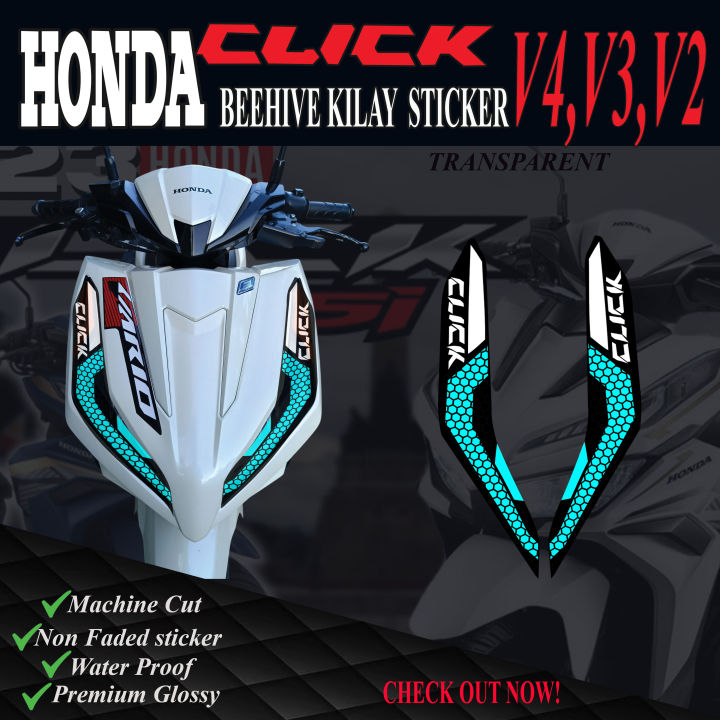 NEW HONDA CLICK KILAY TINT BEEHIVE DESING FOR HONDA CLICK VERSION 4 AND ...