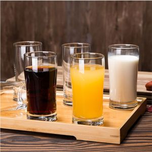 Cốc thủy tinh cafe đá cong 240ml bộ 6 cái