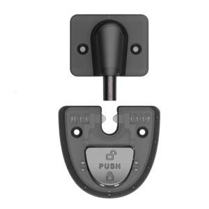 Without Punch Mechanical Quiet Door Stop Portable Sturdy Magnetic Catching for Floor Use with Adhesive Pad and Screws