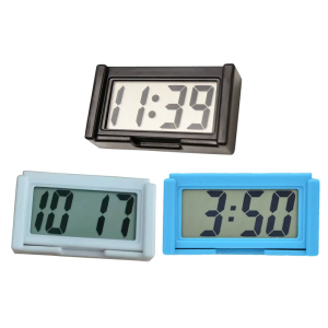 Clear Digtal Display Clock for Car Truck Self-Adhesive Mini Clock Car Decoration Home for Time Display Clock