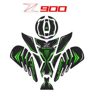 Decals สำหรับ Kawasaki Z900 Z 900รถจักรยานยนต์3D สติกเกอร์คาร์บอนไฟเบอร์การใช้ถังเคสป้องกัน Fishbone Shape สติกเกอร์