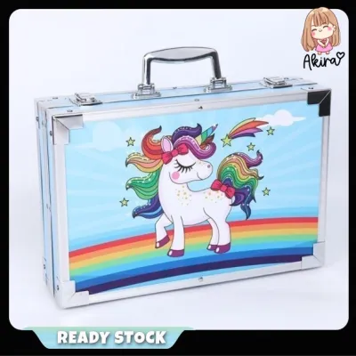 145PCS/BOX Children Water Colour Painting Art Supplies Set Drawing Board Stationery Color Crayon Set Pensel Warna