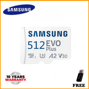 100% Original Samsung EVO Plus micro SDXC 512GB U3 class 10 A2 V30 UHS-I Memory Card up to 130MB/s (Free Card Reader) (Free Shipping)