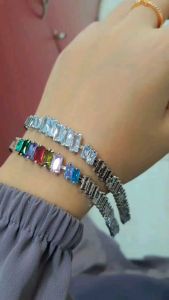 Gelang Xuping Dewasa Permata Sirkon Warna Silver