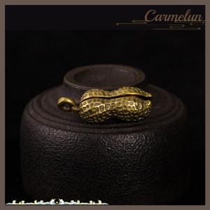 [Carmelun] Đồng thau đậu phộng Chuông đồ trang trí đồng bức tượng phong thủy trang trí bàn nhà decors Phụ Kiện Móc Khóa Mặt dây chuyền Quà Tặng