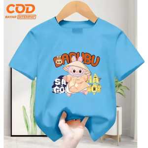 Baju Kaos Fashion anak Cowok dan Cewek usia 1-12 tahun bergambar Labubu Ninja lengan pendek