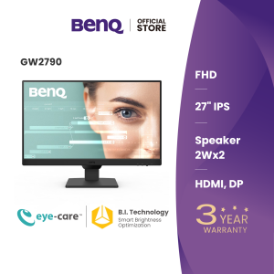 BenQ GW2790 | 27" 1080p FHD 100Hz Eye-Care Monitor | Brightness Intelligence