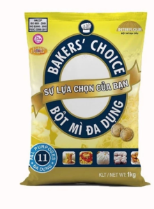 Bột mì Bakers’ Choice số 8 11 13 (1kg) làm bánh mì bánh bao bánh bông lan bột đa dụng địa cầu