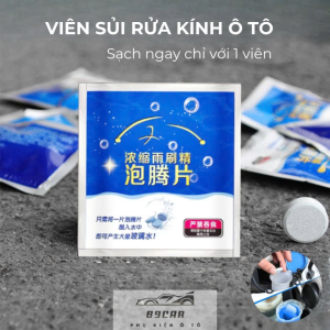 Viên sủi rửa kính ô tô cao cấp làm sạch nhanh nhiều bọt không cặn 1 viên pha được 4 lít nước