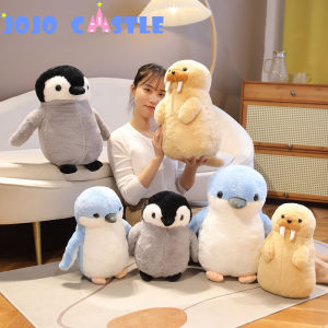 JOJO CASTLE 35/45cm Cute Penguin Walrus Plush Toys Stuffed Soft Animal Pillow Kawaii Toys for Children Baby Birthday Christmas Gifts