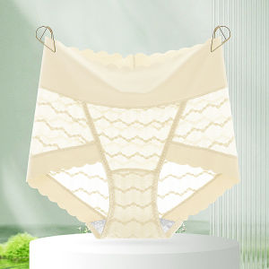💕Comfortable Lace Silk Triangle Panties [Tummy Control Hip Lift] Lace Comfort Briefs/轻蕾丝舒适内裤/7A Antibacterial Slik Comfortable Breathable Seamless Light Panties Shapewear Underwear Lingerie