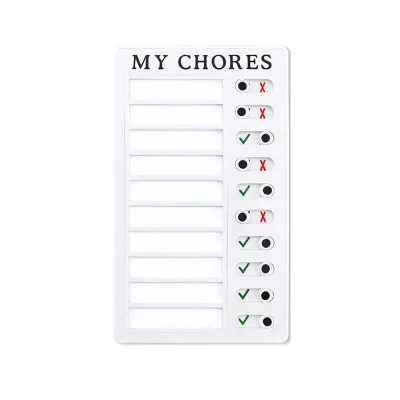 [SG STOCK] Reusable Planning Board My Chores Checklist Schedule Planner Time Management Punch Card Task Discipline